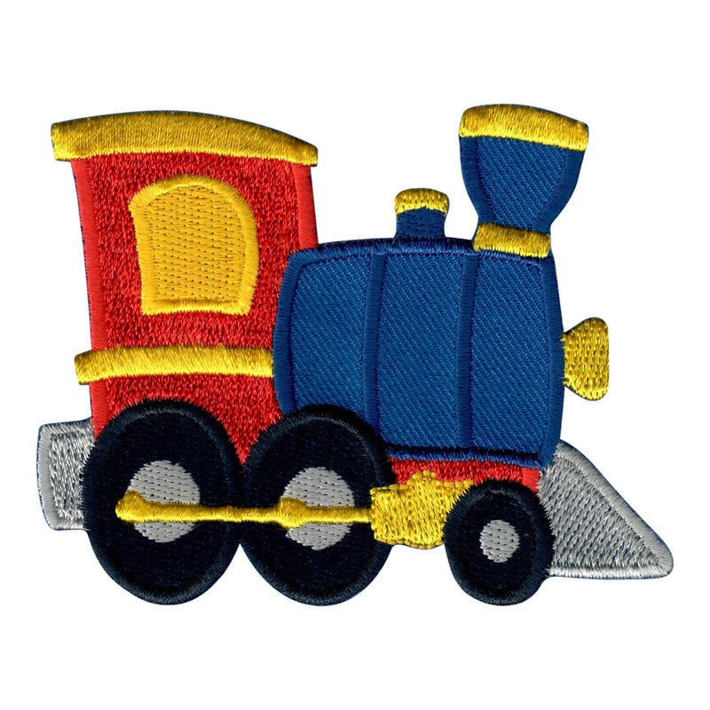 PatchMommy Train Patch  Iron On/Sew On - Appliques for Kids Children - Image 1